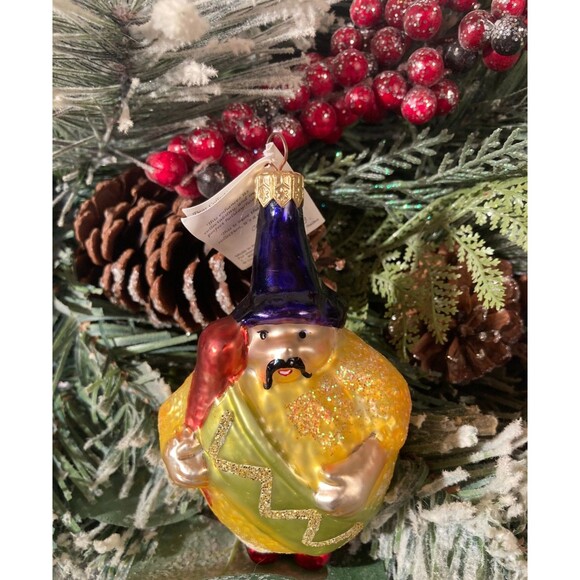 Christopher Radko Lemon Guard Glass Christmas Ornament Vintage 1994 Retro - Picture 1 of 5